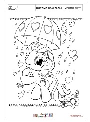 My Litte Pony boyama sayfaları